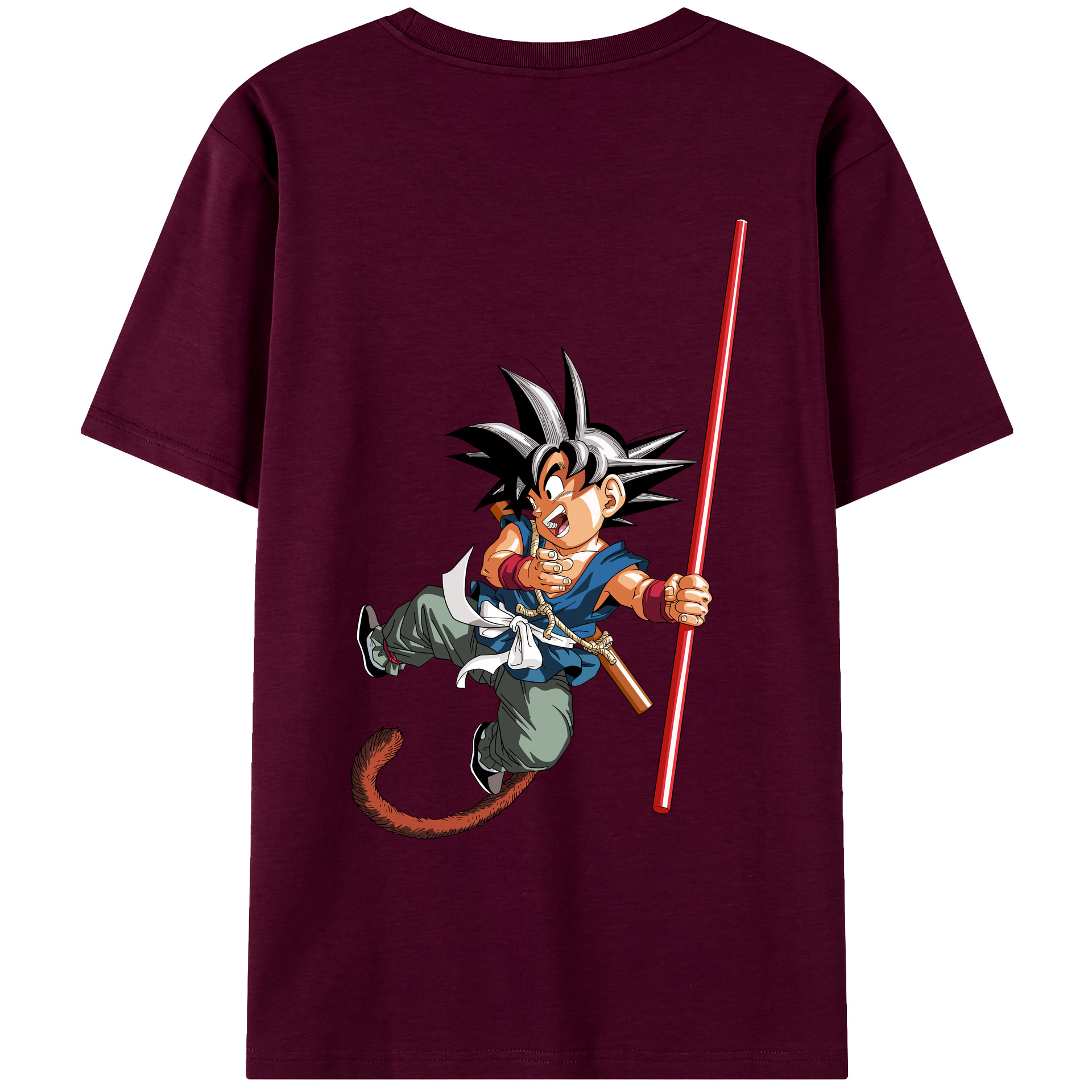 （画像用） ドラゴンボール 孫悟空（そん ごくう）Son Goku カカロット DRAGON BALL Kakarotto レディース半袖Tシャツ(バックプリント)